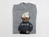 Ralph Lauren Grey Hoodie Bear Sweater