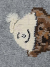 Ralph Lauren Grey Hoodie Bear Sweater