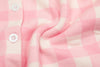 R.Lauren Checkered Cotton Cardigan