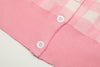 R.Lauren Checkered Cotton Cardigan