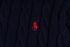 Ralph Lauren High-Density Embroidered Half-Turtleneck Cable Knit Sweater