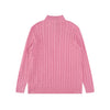 Ralph Lauren High-Density Embroidered Half-Turtleneck Cable Knit Sweater