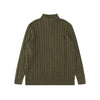 Ralph Lauren High-Density Embroidered Half-Turtleneck Cable Knit Sweater