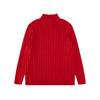 Ralph Lauren High-Density Embroidered Half-Turtleneck Cable Knit Sweater