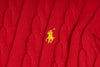 Ralph Lauren High-Density Embroidered Half-Turtleneck Cable Knit Sweater