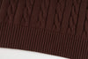 Ralph Lauren High-Density Embroidered Half-Turtleneck Cable Knit Sweater