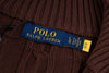 Ralph Lauren High-Density Embroidered Half-Turtleneck Cable Knit Sweater