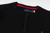 Ralph Lauren Waffle Fabric Henley Neck Sweatshirt