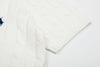 Ralph Lauren V-Neck Cable Knit Short Sleeve Sweater – DS029