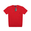 Ralph Lauren V-Neck Cable Knit Short Sleeve Sweater – DS029
