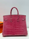 Birkin 25 Niloticus Croc 🐊 Fuchsia