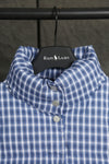 R. Lauren Men Blue Check Puffer Jacket