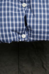 R. Lauren Men Blue Check Puffer Jacket