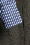 R. Lauren Men Blue Check Puffer Jacket