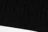Ralph Lauren High-Density Embroidered Half-Turtleneck Cable Knit Sweater