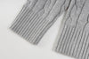 Ralph Lauren High-Density Embroidered Half-Turtleneck Cable Knit Sweater
