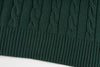 Ralph Lauren High-Density Embroidered Half-Turtleneck Cable Knit Sweater