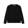 Ralph Lauren Waffle Fabric Henley Neck Sweatshirt