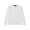 Ralph Lauren Waffle Fabric Henley Neck Sweatshirt