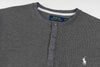 Ralph Lauren Waffle Fabric Henley Neck Sweatshirt