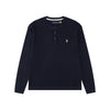 Ralph Lauren Waffle Fabric Henley Neck Sweatshirt