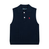 Ralph Lauren Polo Collar Knit Vest - Polo Yaka Triko Yelek