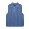 Ralph Lauren Polo Collar Knit Vest - Polo Yaka Triko Yelek