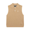 Ralph Lauren Polo Collar Knit Vest - Polo Yaka Triko Yelek