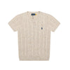 Ralph Lauren Wool Blend Cable Knit T-Shirt