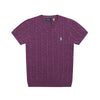 Ralph Lauren Wool Blend Cable Knit T-Shirt