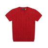 Ralph Lauren Wool Blend Cable Knit T-Shirt
